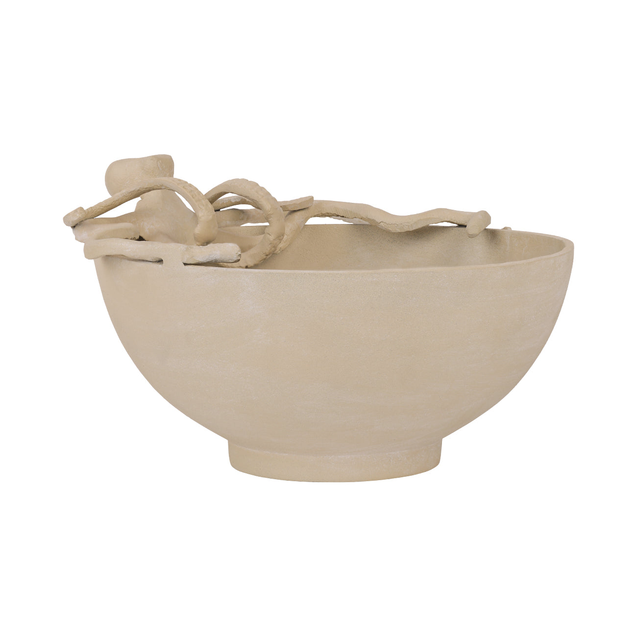 Seaside Octopus Beige Stonewash Bowl