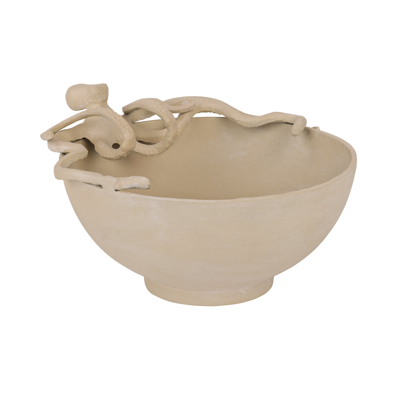 Seaside Octopus Beige Stonewash Bowl