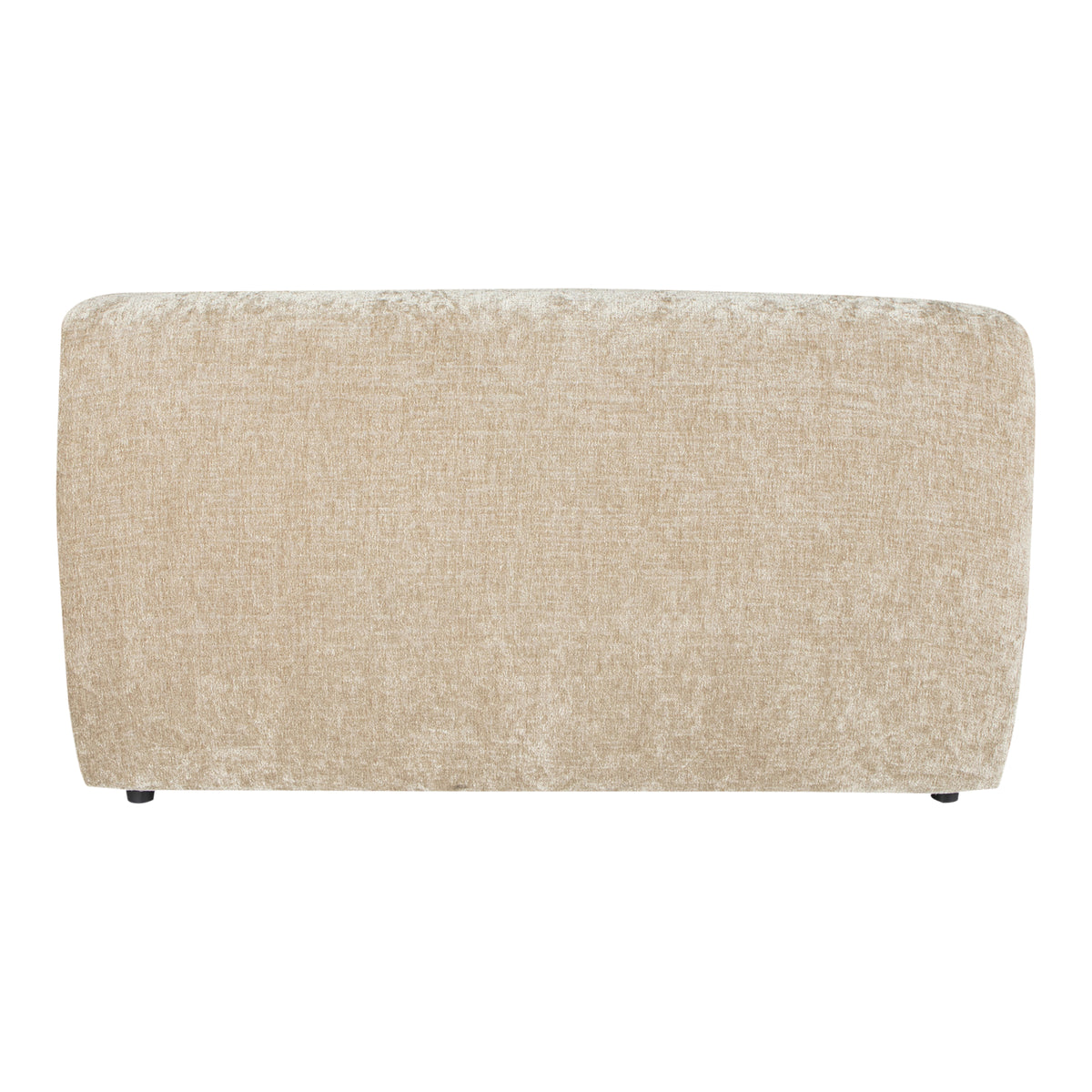 Lujo cream fabric modular two-seater sofa element