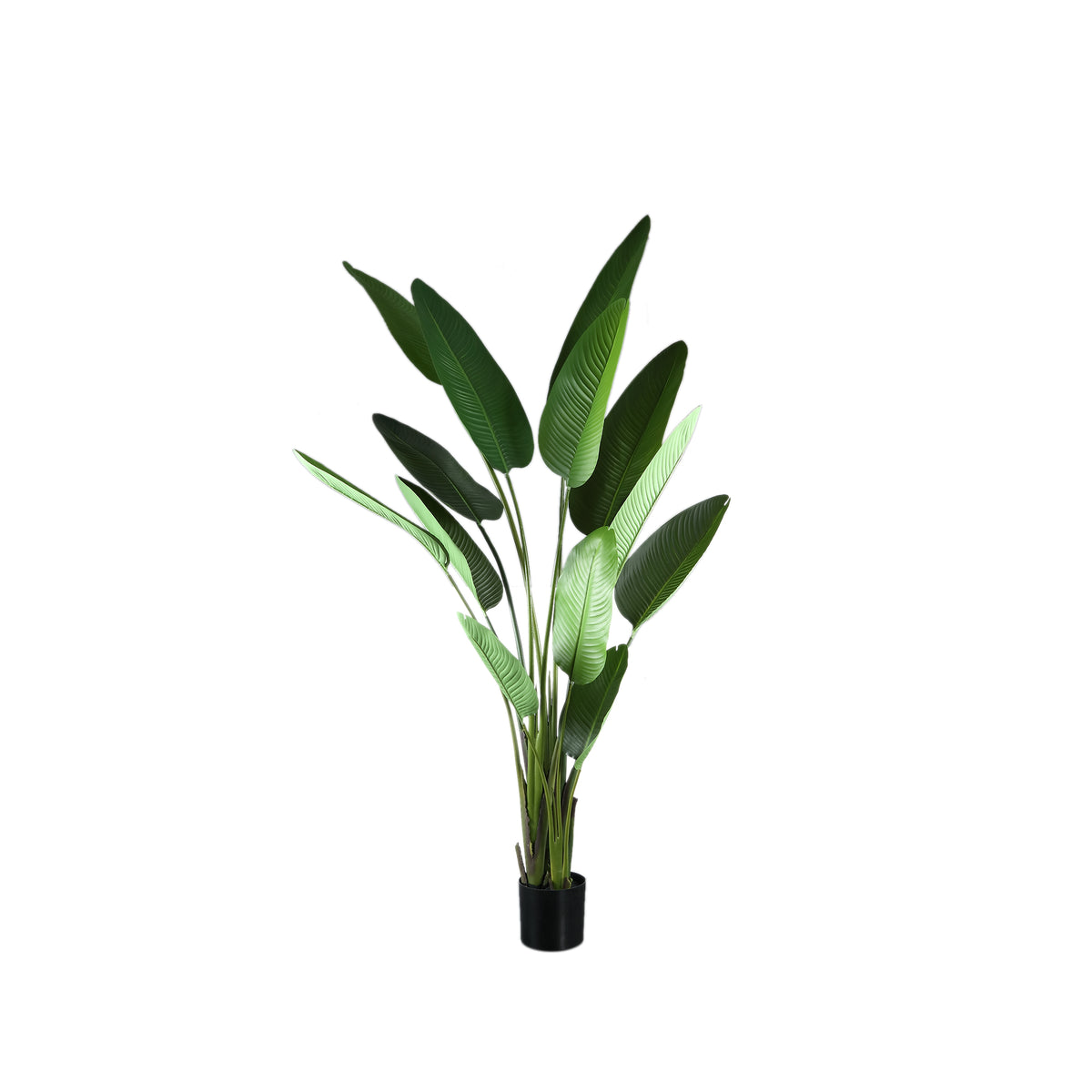 Leaves green powder-coated iron faux plant
