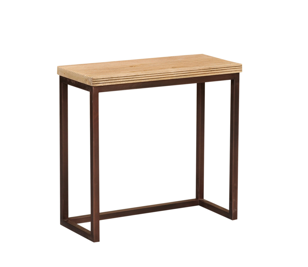 Zoah copper powder-coated iron side table