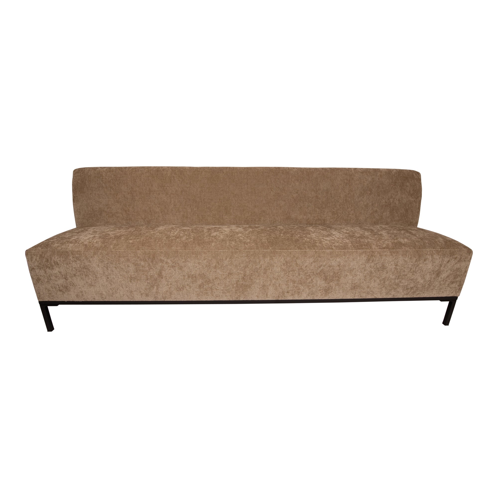 Xania cream upholstered dining bench 200cm