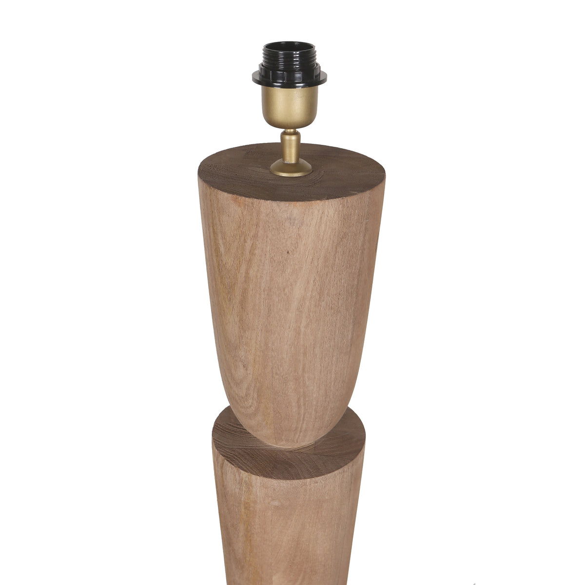 Lorinne natural mango wood floor lamp