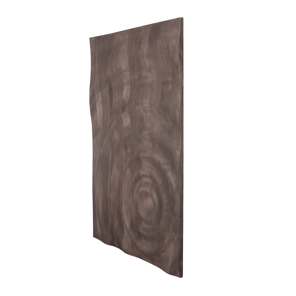 Mattin brown mango wood relief wall panel
