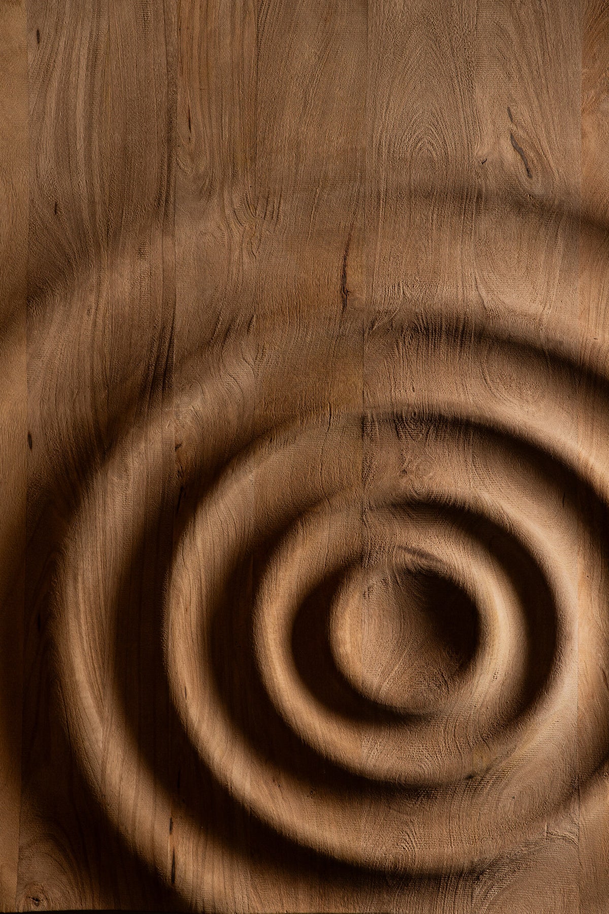 Mattin natural mango wood relief wall panel
