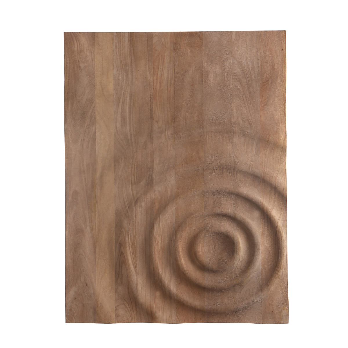 Mattin natural mango wood relief wall panel