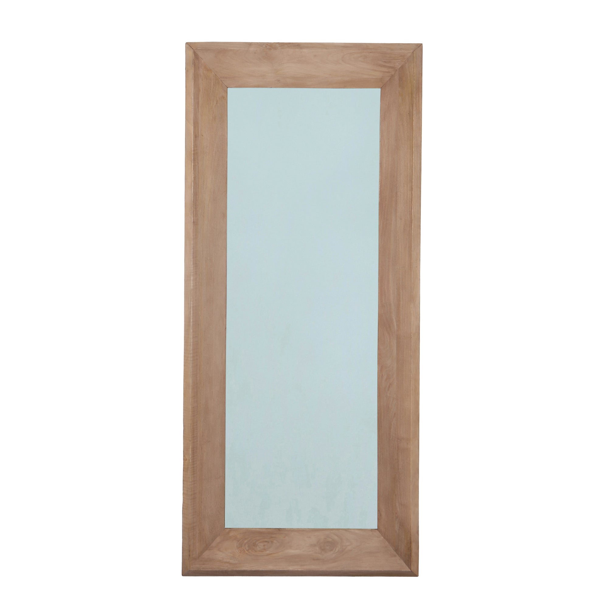 Nicka Mango Wood Rectangle Mirror - Natural