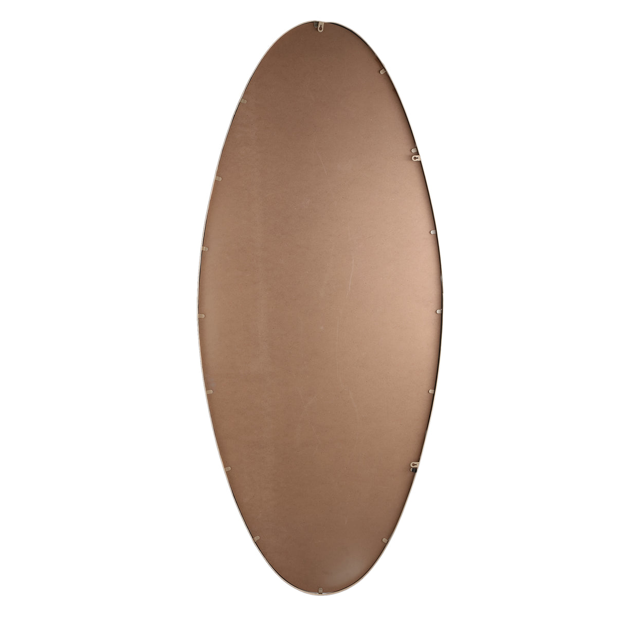 Serine sand oval mirror, large