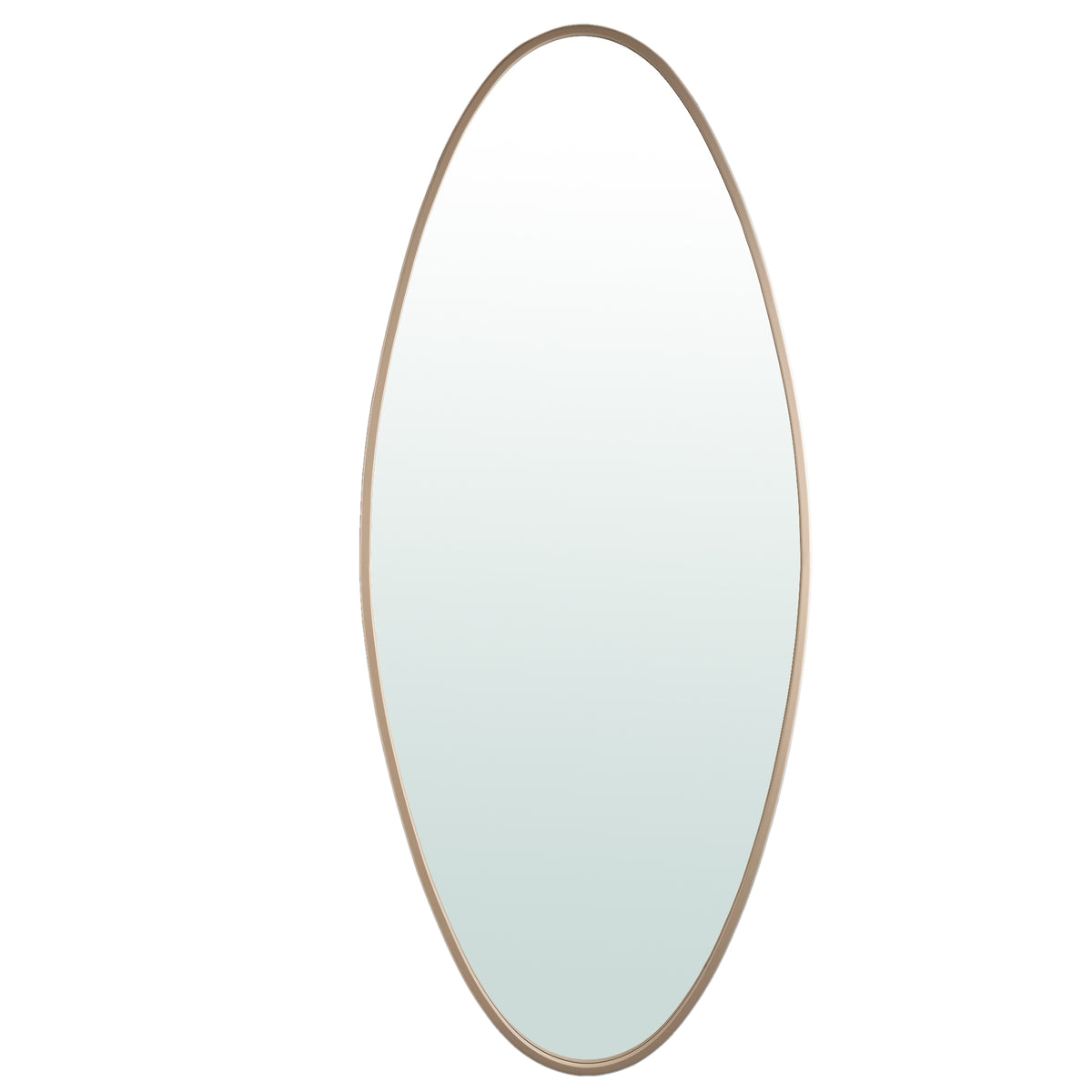 Serine sand oval mirror, large