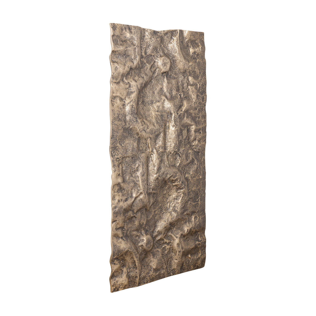 Eogan gold cast aluminium wall panel, textured