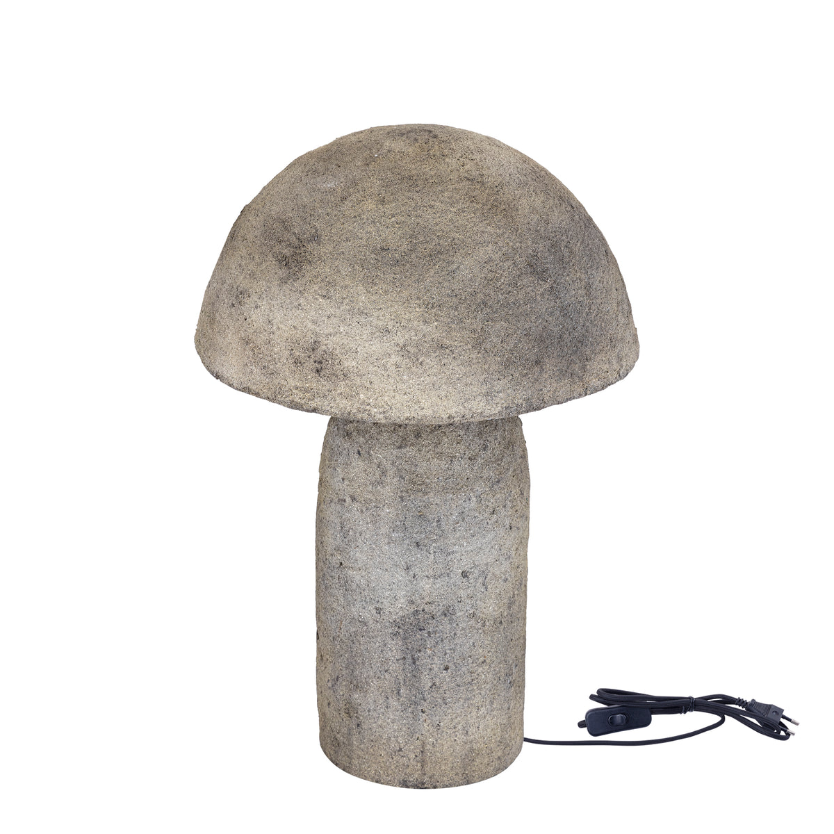 Calleb gold paper mache table lamp, round