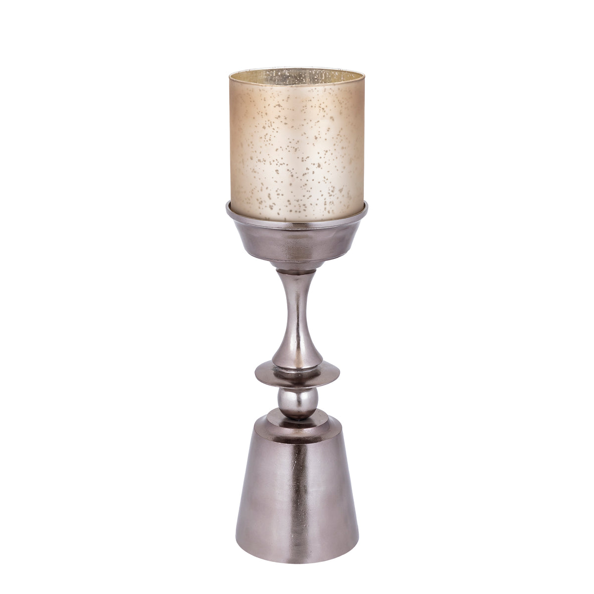 Eliviana brass cast aluminium hurricane lantern, large