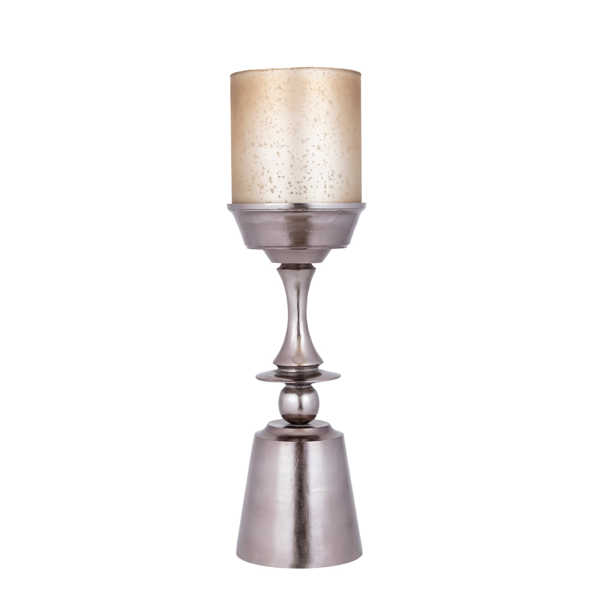 Eliviana brass cast aluminium hurricane lantern, large
