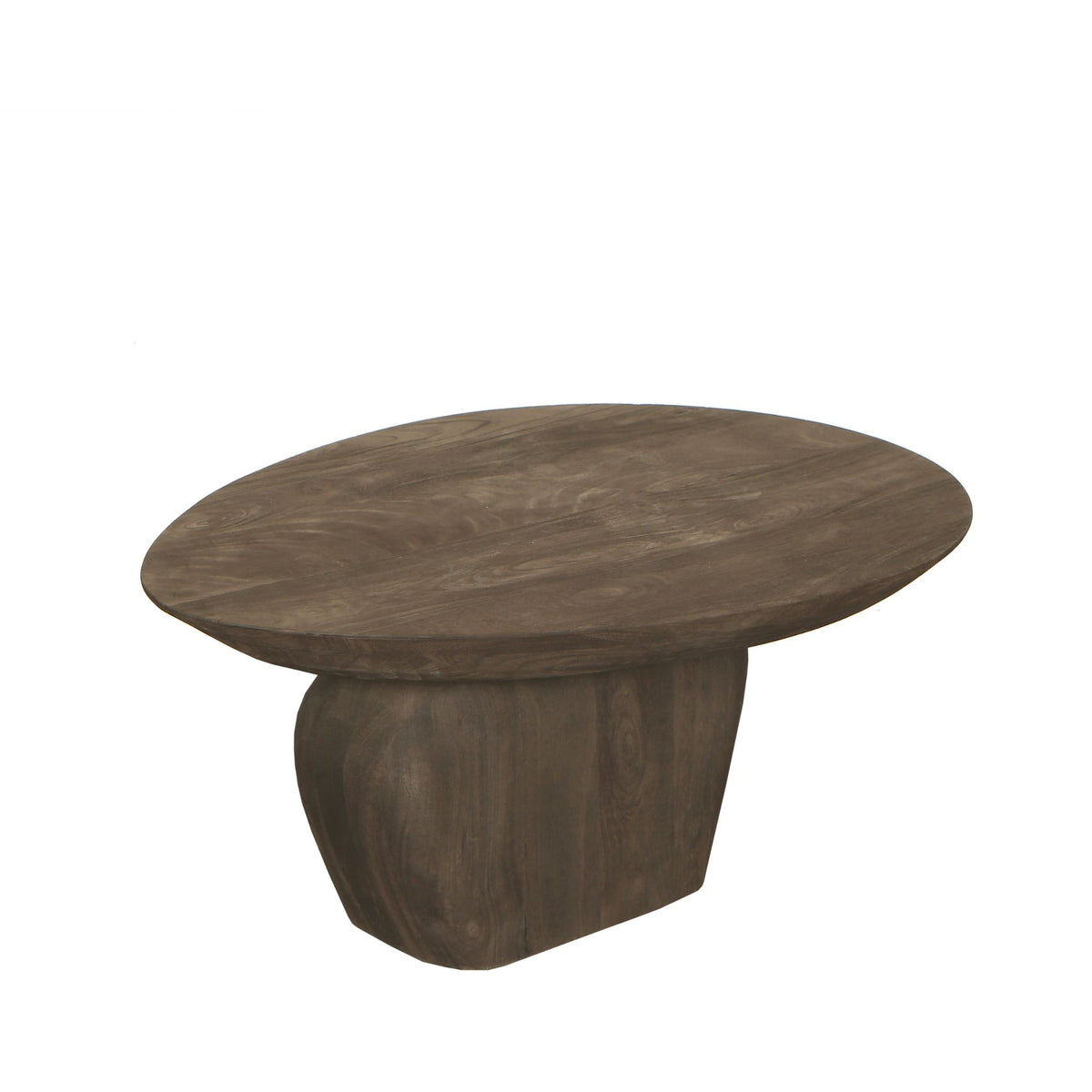 Harshad dark brown mango wood organic coffee table