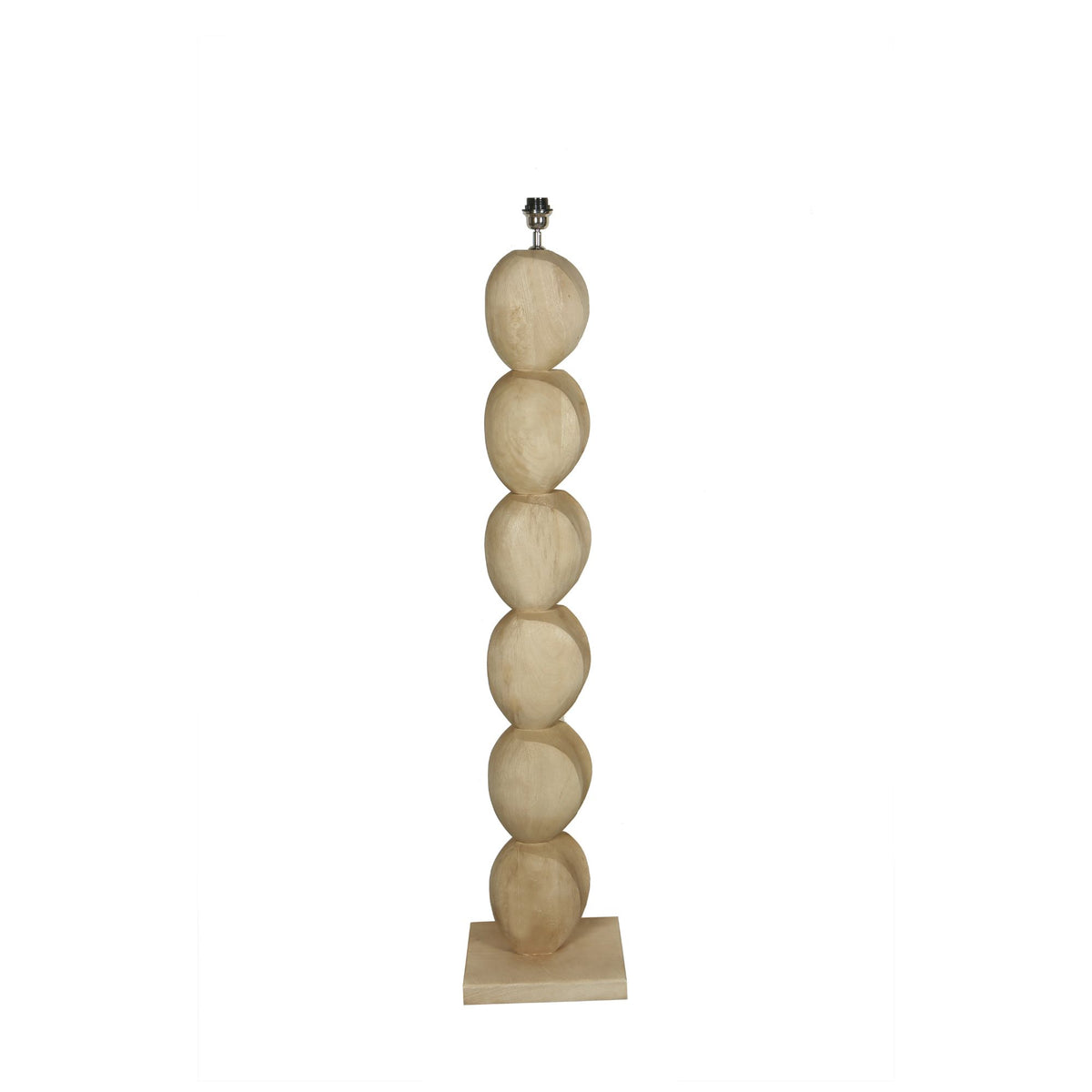 Kodey natural mango wood floor lamp base