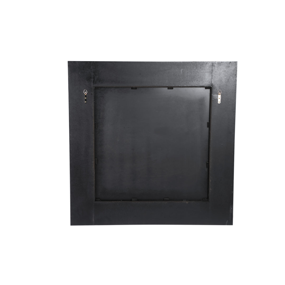 Gezzy natural wood veneer mirror with curl frame, square
