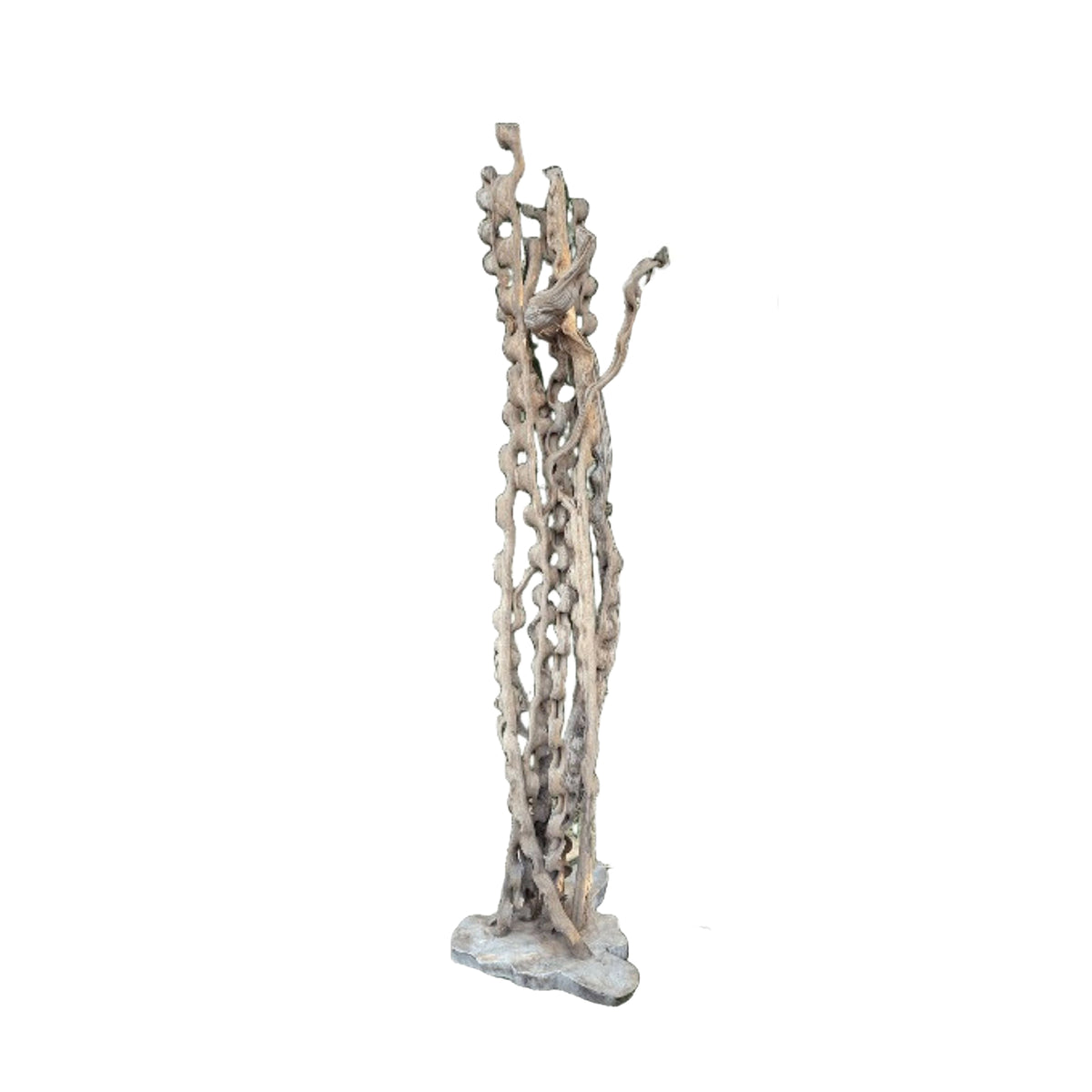 Ridde natural organic wood snake sculpture