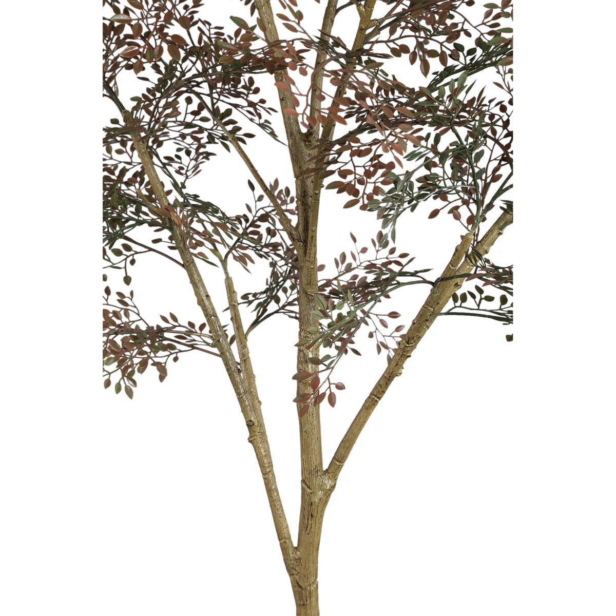 Faux small-leaf tree in weighted pot