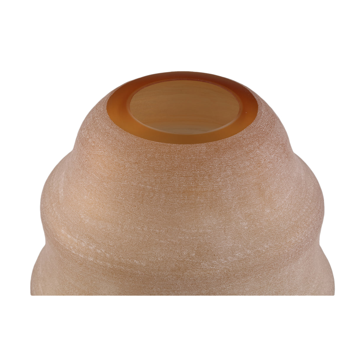 Elladie amber layered glass vase, tall