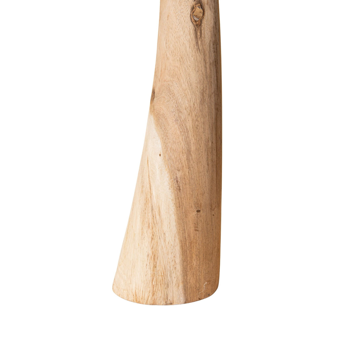 Rush natural bent teak wood sculptures, set of three