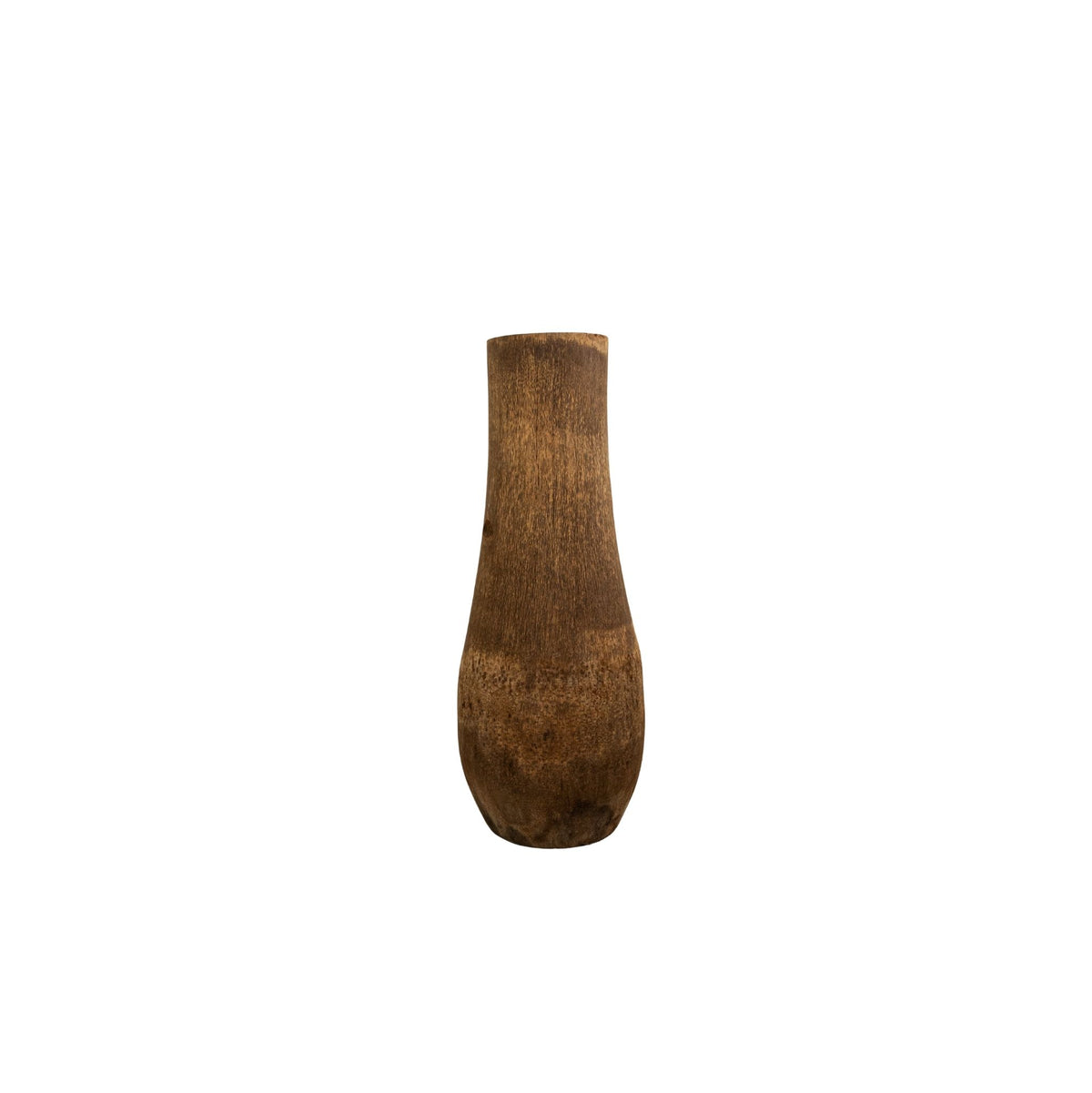 Jamez natural palm wood planter, large
