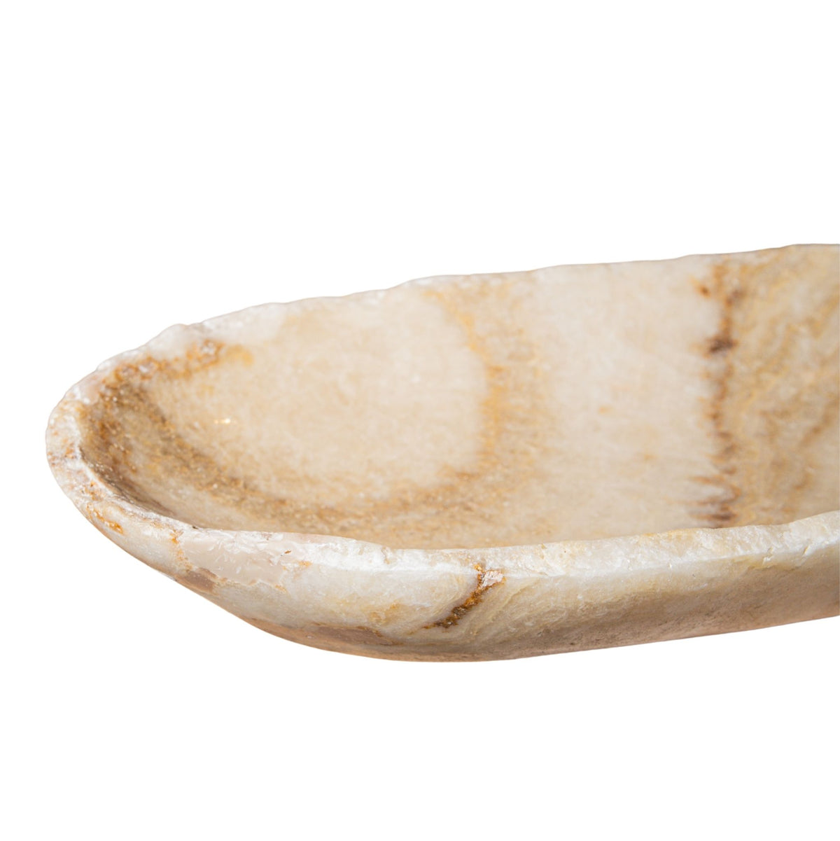 Draya onyx oval bowl, big