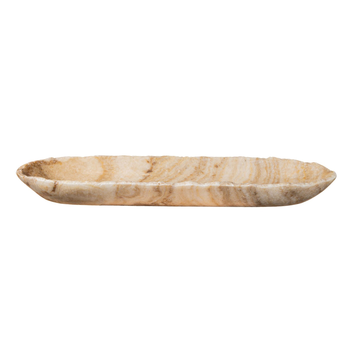 Draya onyx oval bowl, big