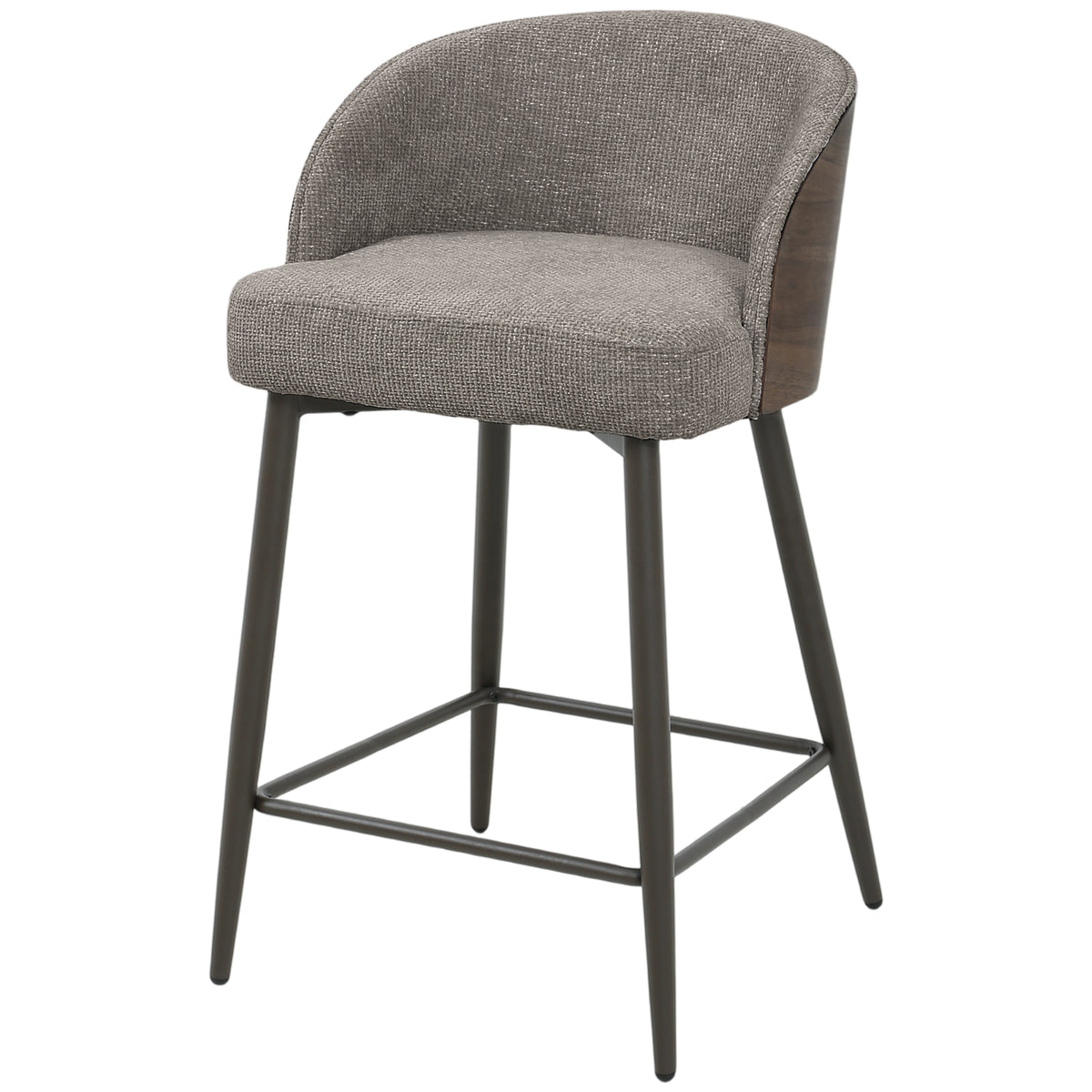 Bosca taupe upholstered bar stool