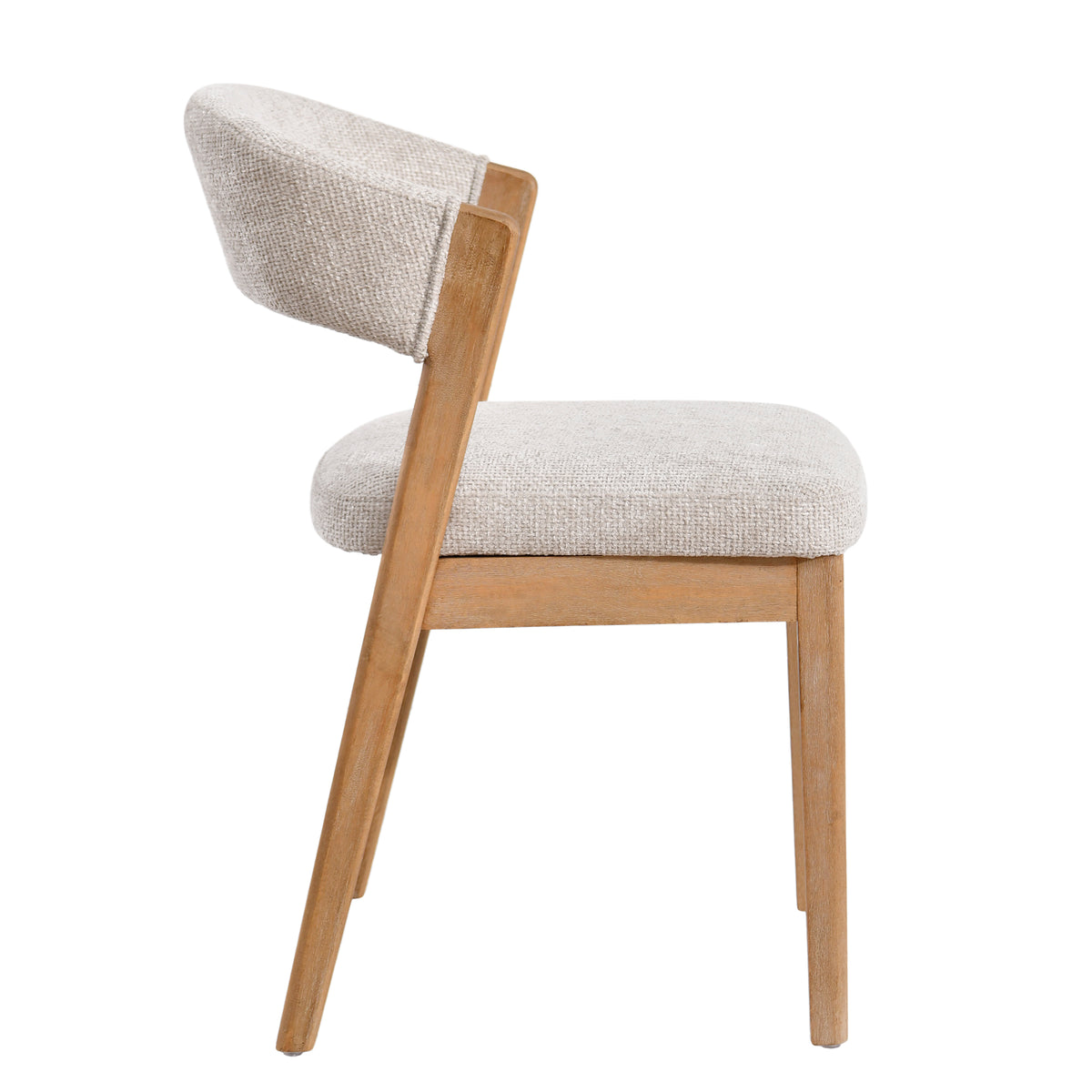 Kael taupe upholstered dining chair