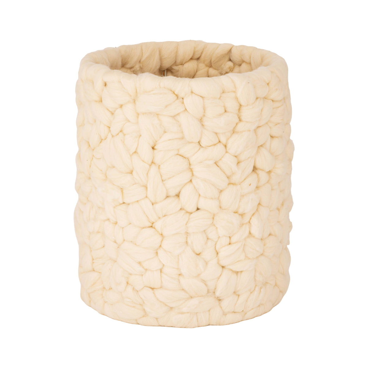 Tarry cream round polyester lamp shade