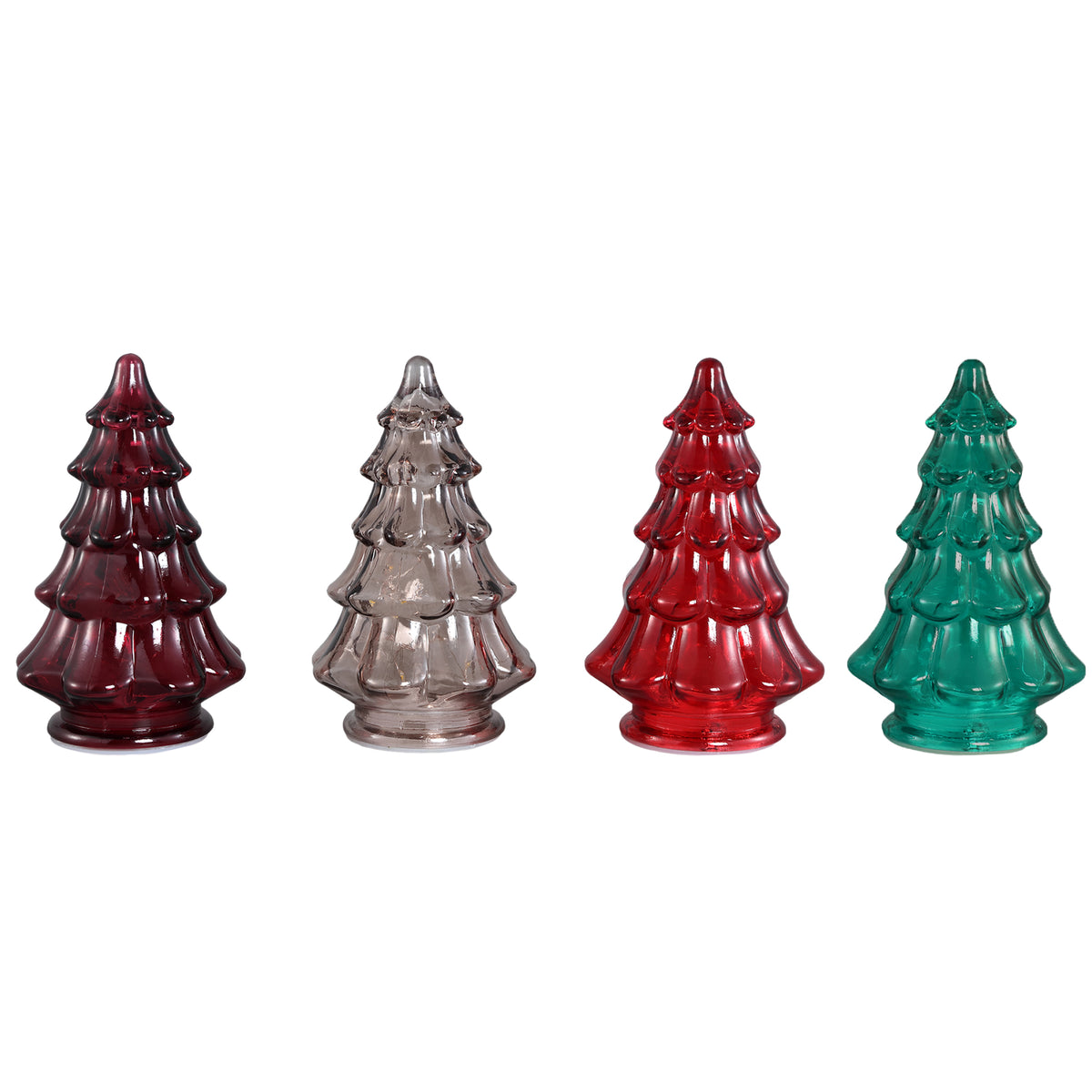 Rockey red glass LED Christmas tree light