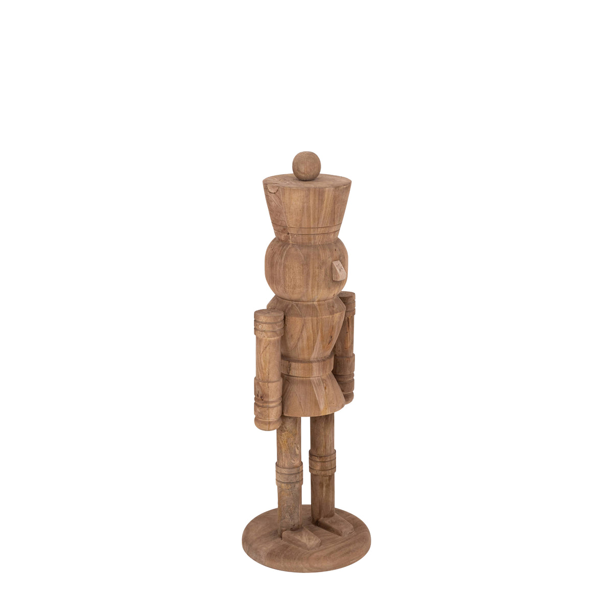 Adam light brown mango wood nutcracker statue