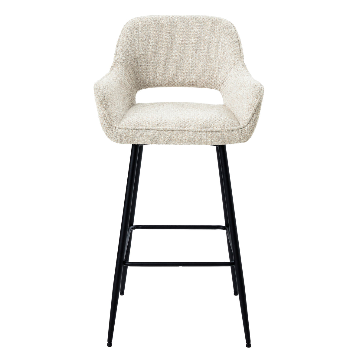 Fallon cream upholstered bar stool
