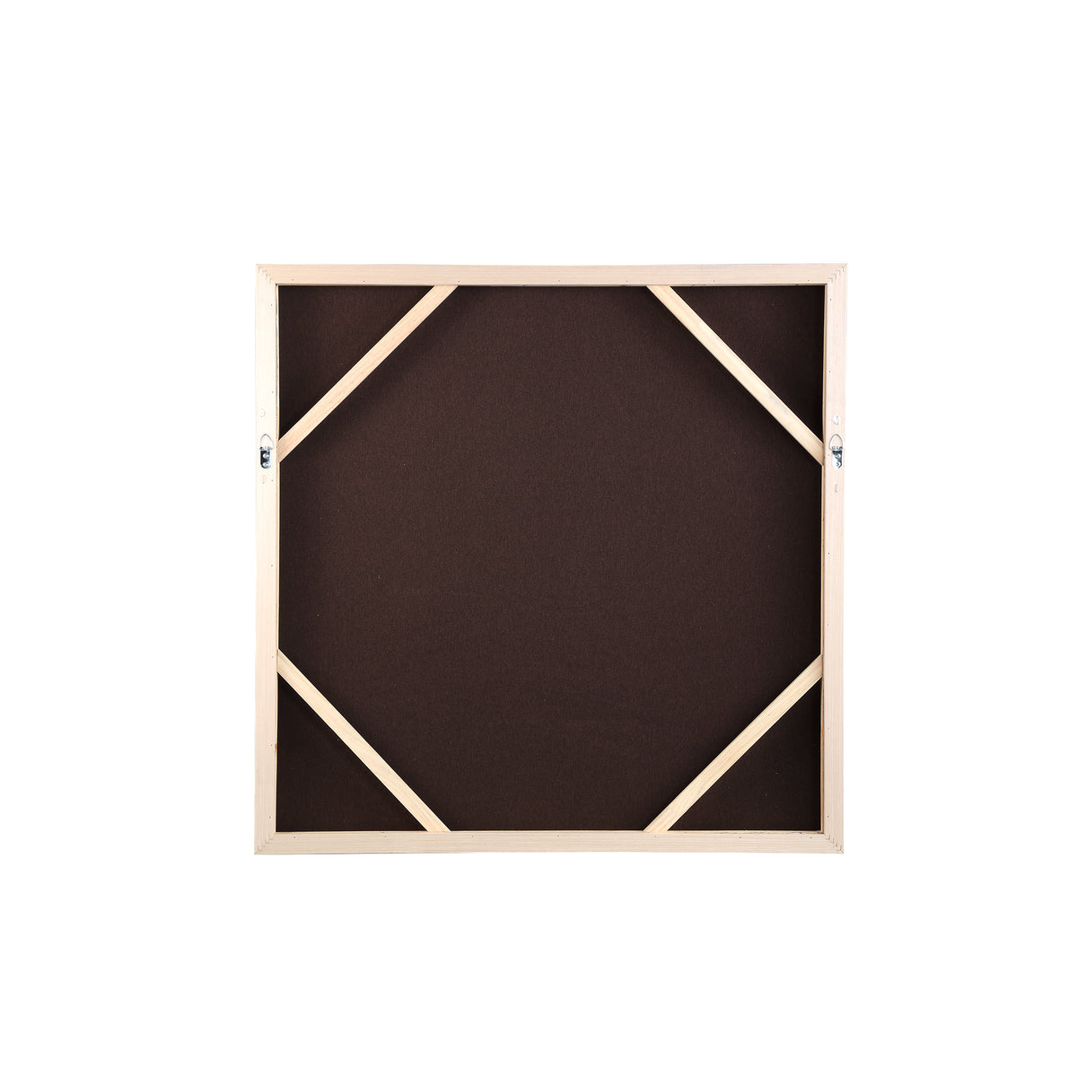 Kirti beige framed textile wall panel