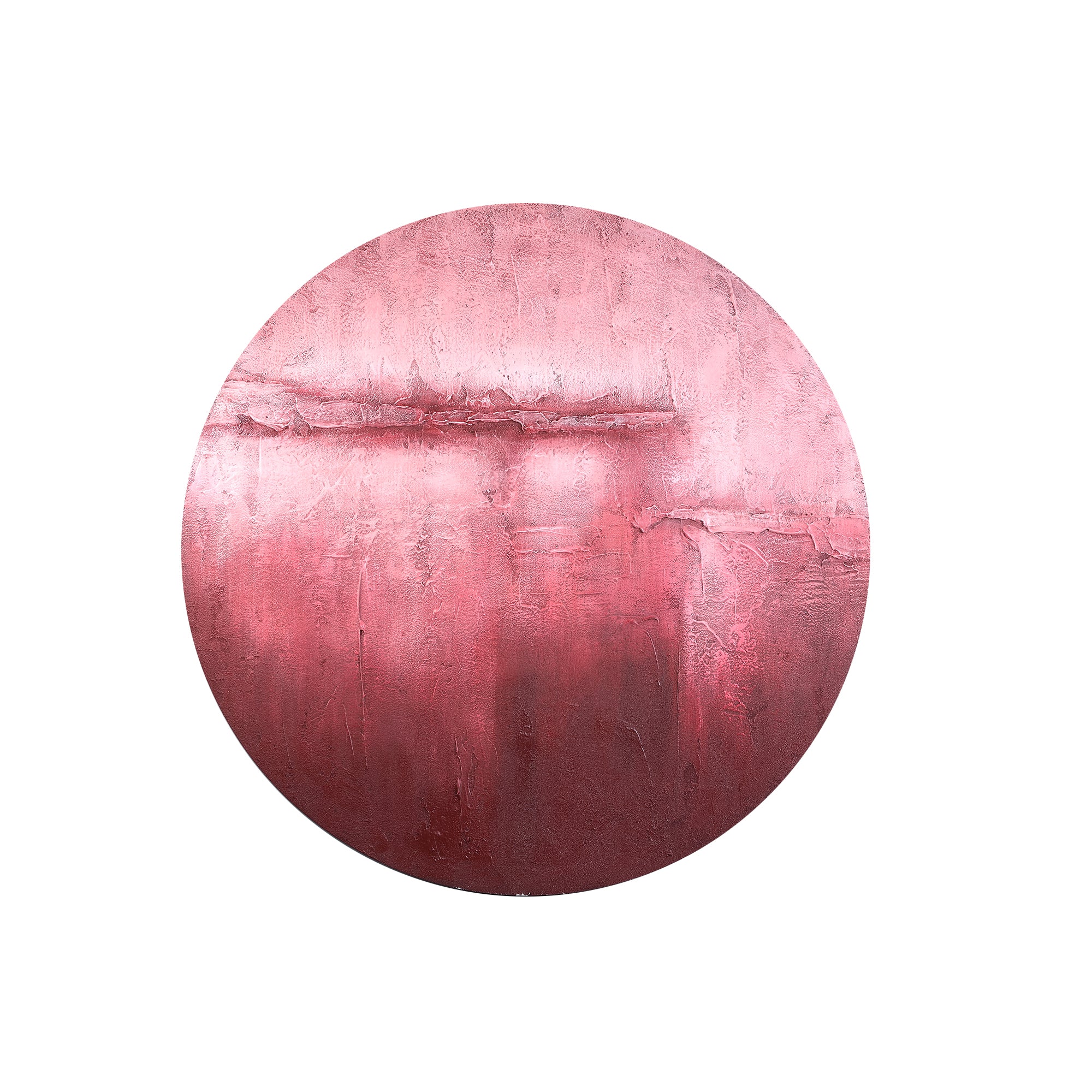 Cobey Hand-Painted Canvas Wall Panel - Burgundy