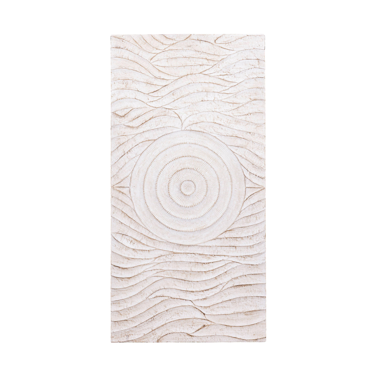 Jazel white carved wall panel