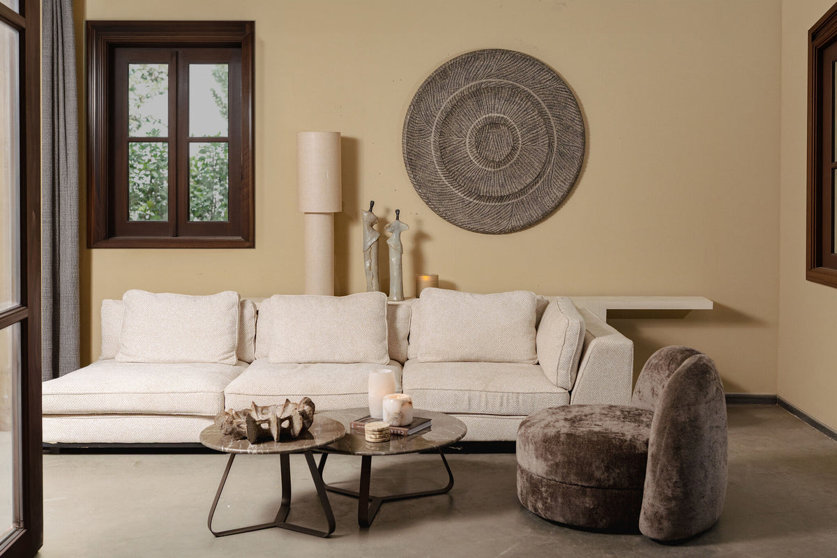 Zoelle dark grey carved wall panel