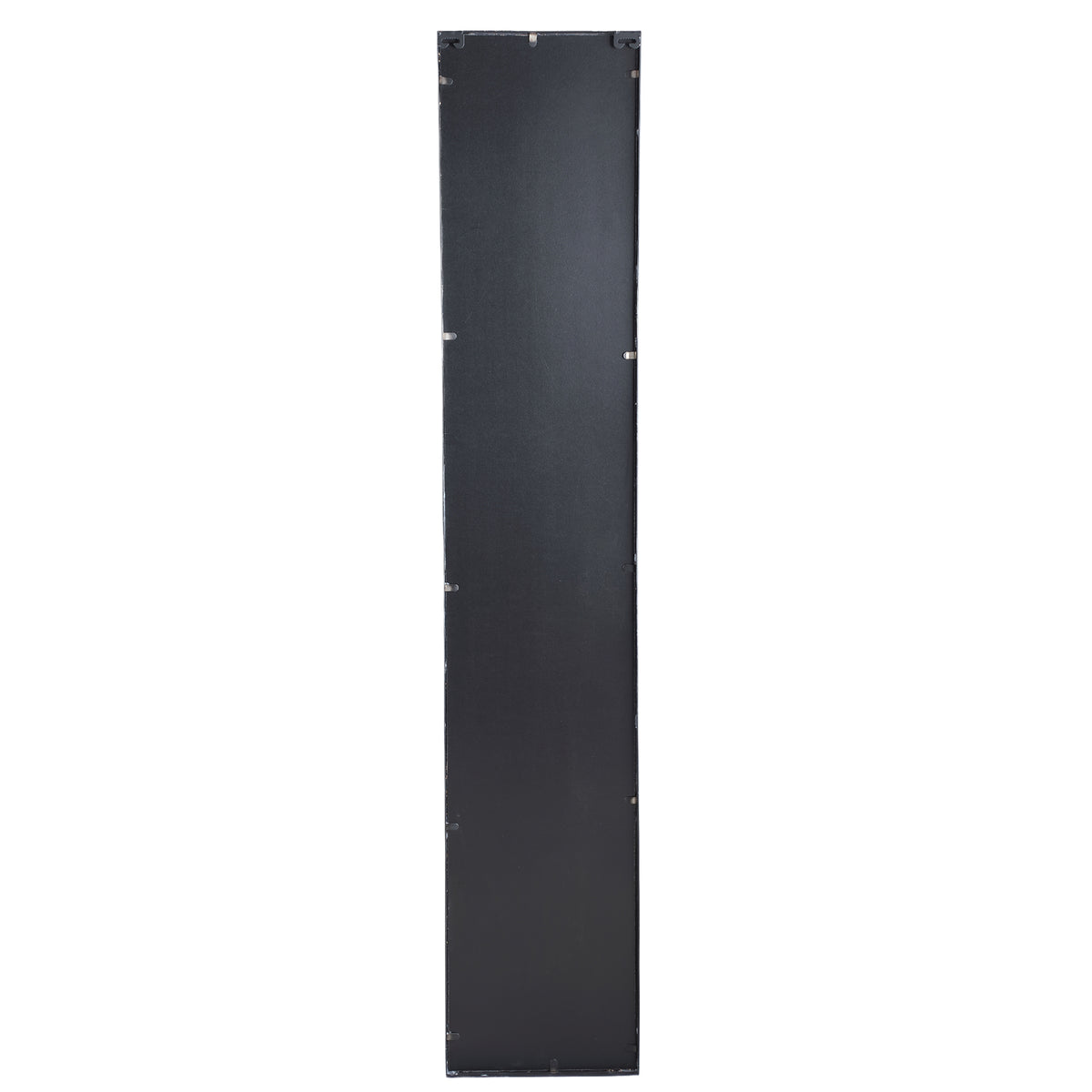Gracy black rectangular mirror, smoked grey glass