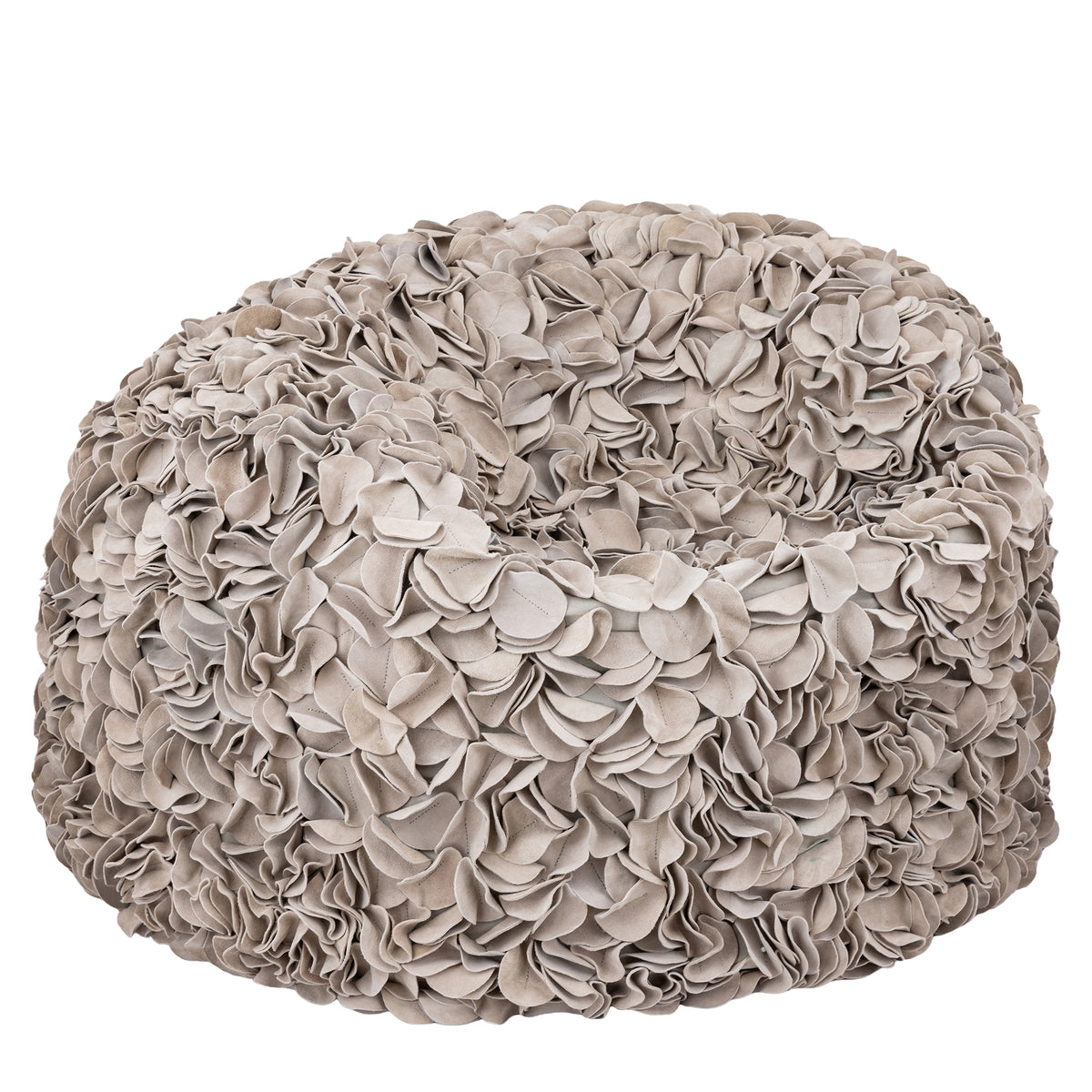 Nevo cream suede bean bag
