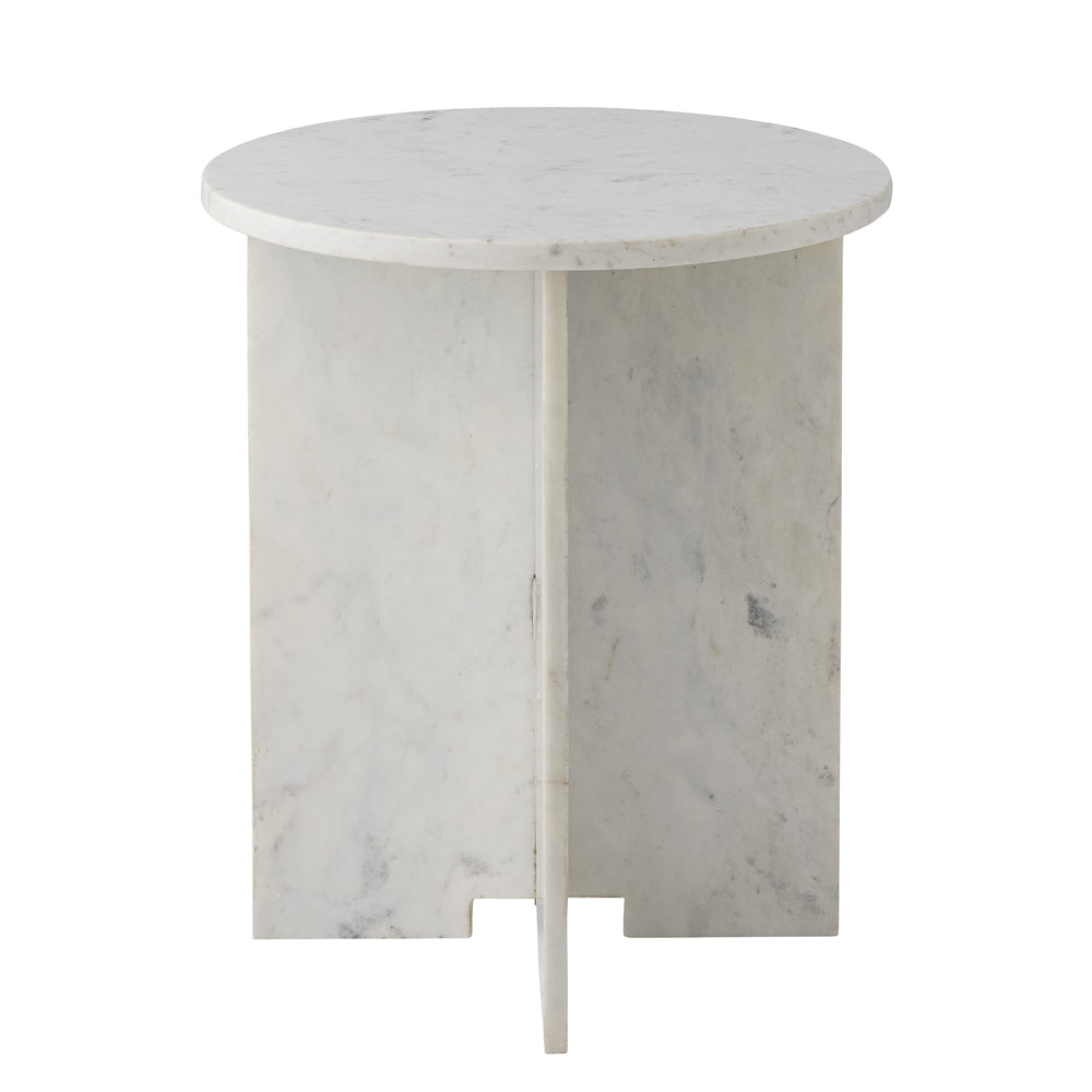 Jasmia Sidetable - White Marble