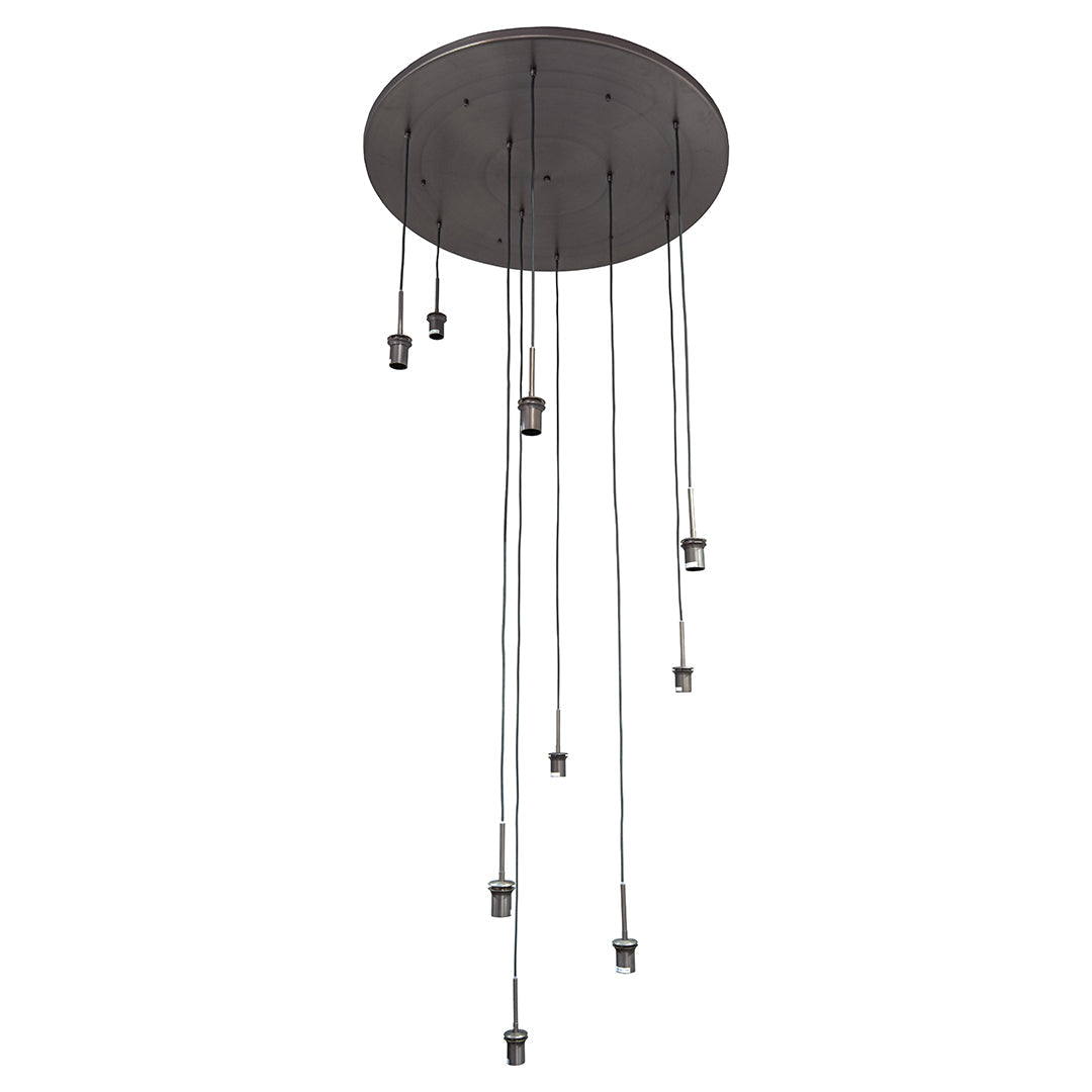 Astley Nine Pendant in Dark Bronze