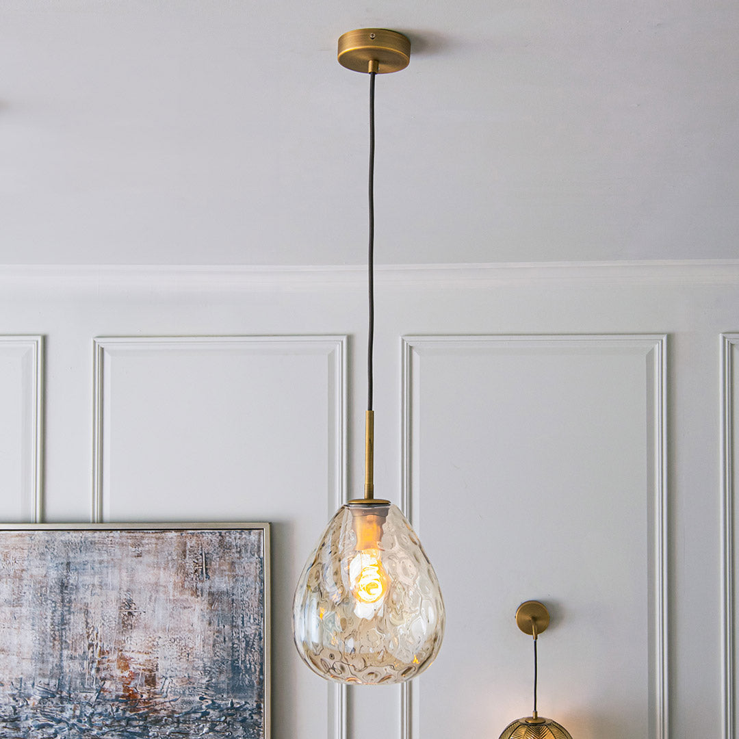 Astley Pendant in Antique Brass