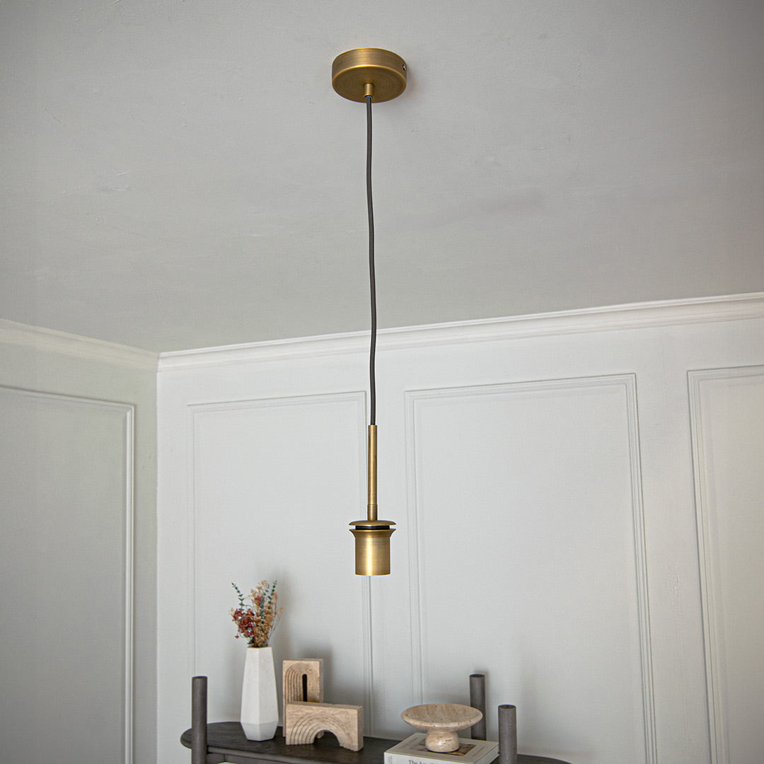 Astley Pendant in Antique Brass