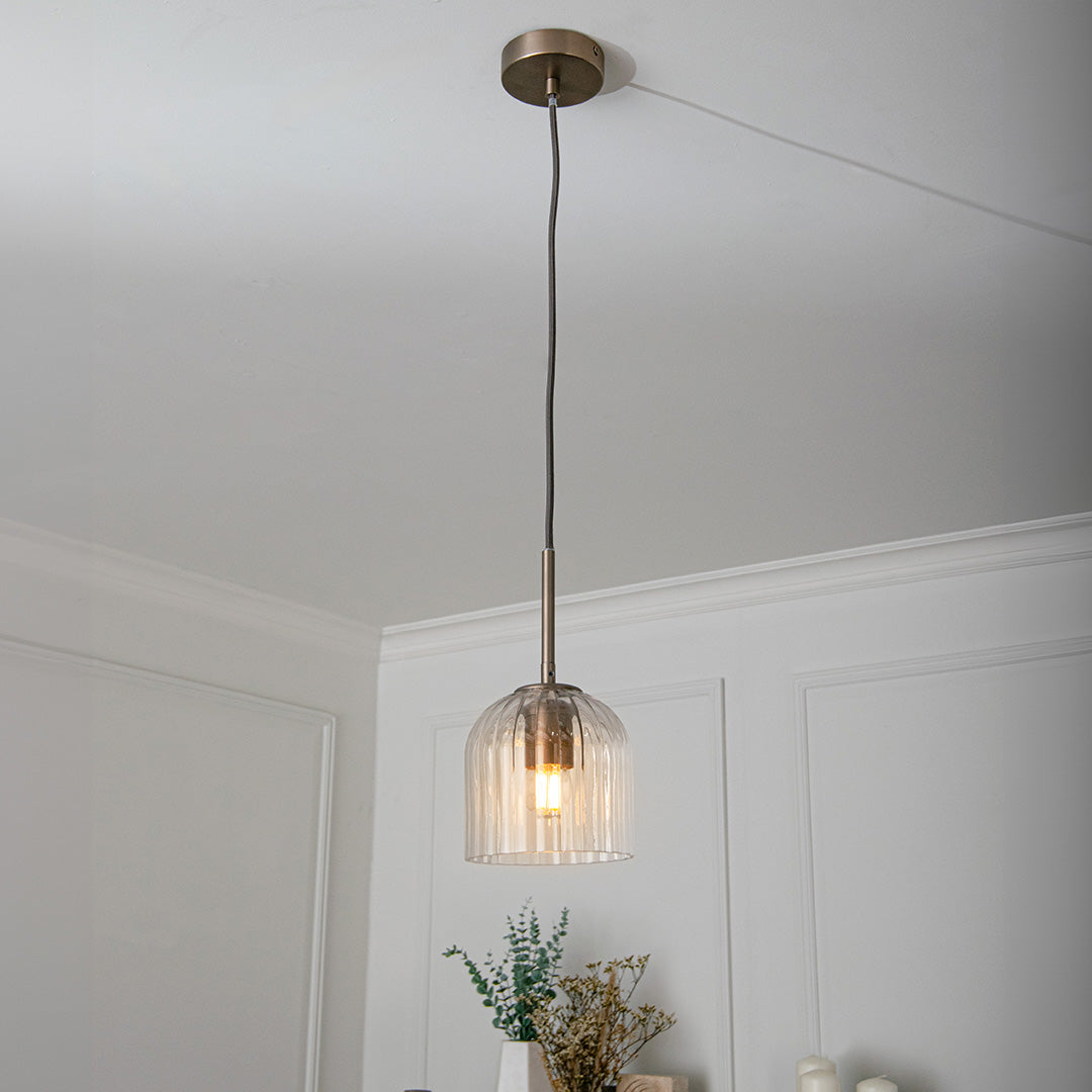 Astley Pendant in Brushed Muted Bronze