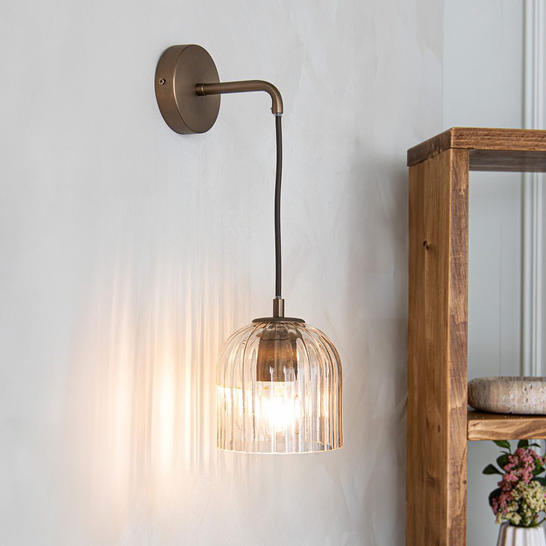 Astley Wall Pendant in Brushed Muted Bronze