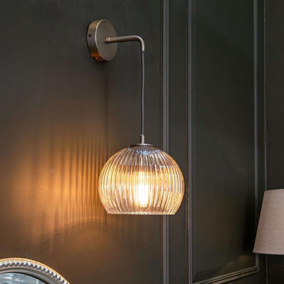 Astley Wall Pendant in Dark Bronze