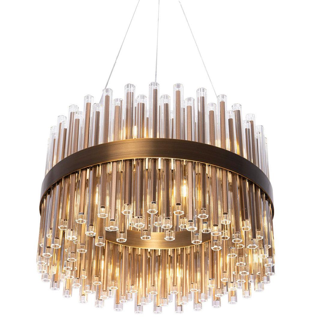 Colmar 60cm Chandelier - Antique Brass