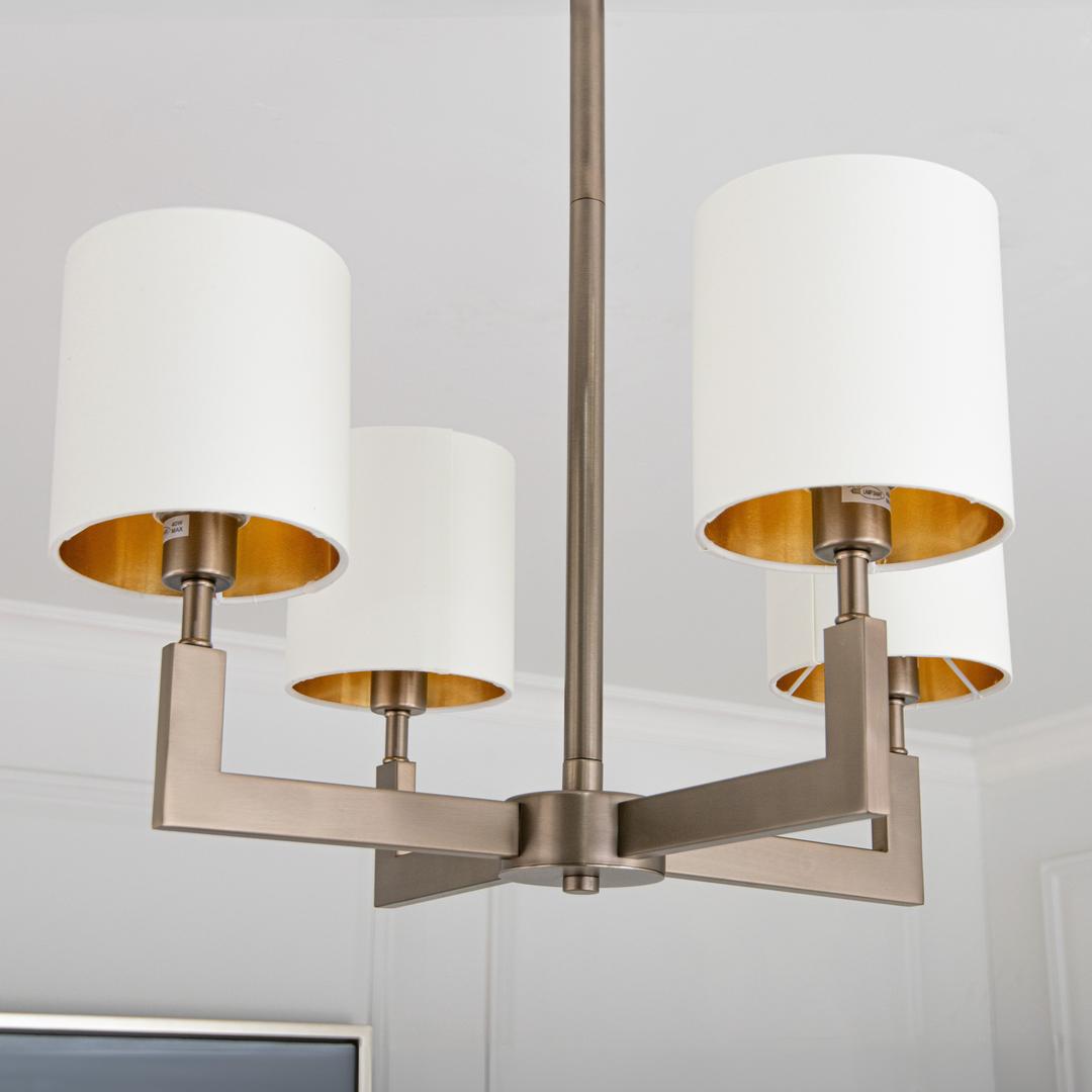 Ealga 4 Arm Chandelier Brushed Muted Bronze