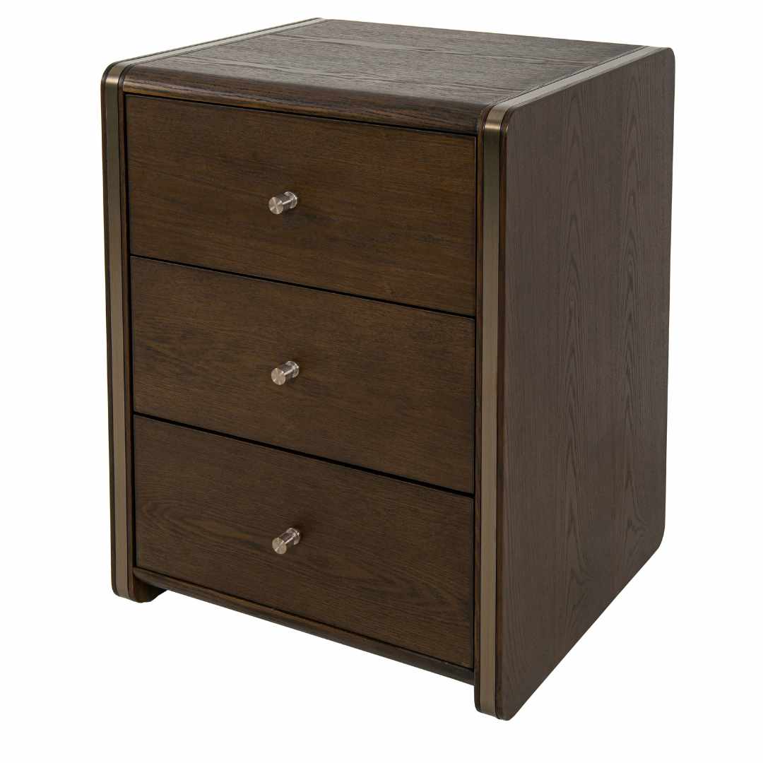 Kime 3 Drawer Side Table