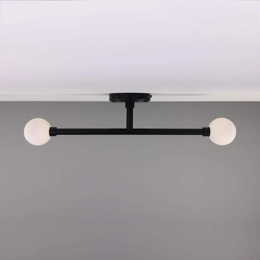 Monto Black Slim Bathroom Ceiling Light
